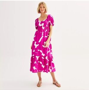 Nine West Babydoll Maxi Dress